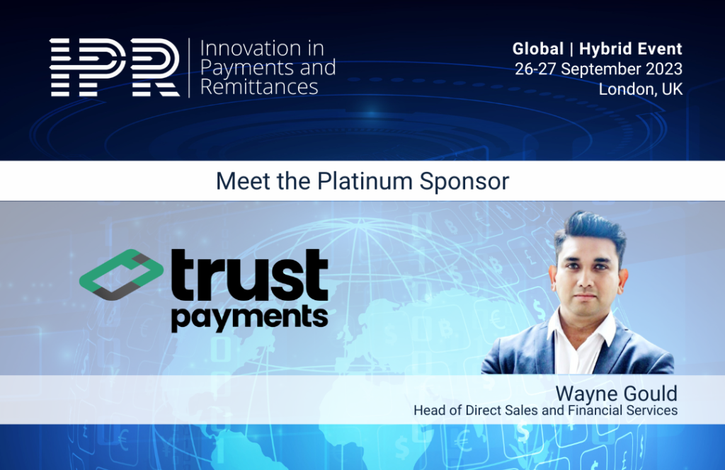 Trust Payments partners with IPR global as platnum sponsor.